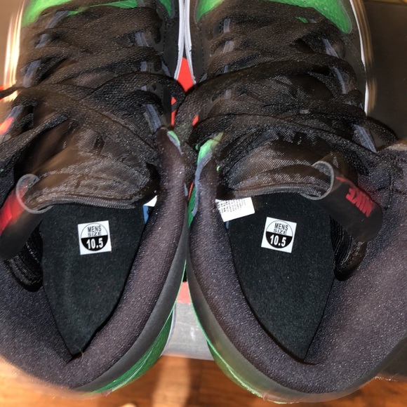 Air Jordan 1 Pine Green (Black) size 10.5 mens. Only worn twice. Tumbled leather - Picture 6 of 7